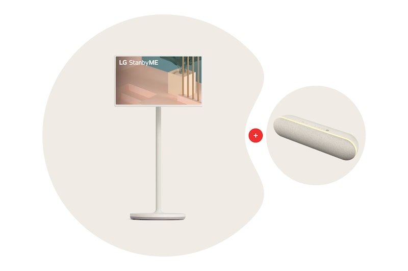 LG StanbyME (27ART10CKPL) Lifestyle Screen Bundle with Speaker XT7S