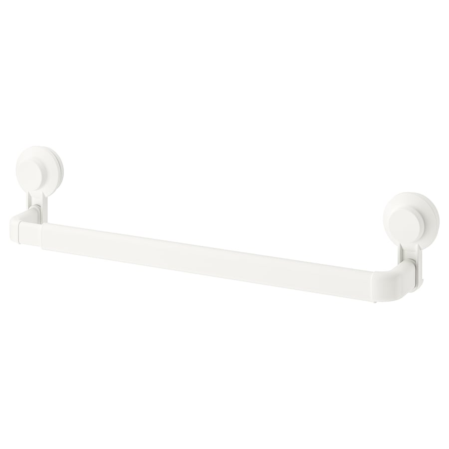 TISKEN Towel Rack with Suction Cup - White