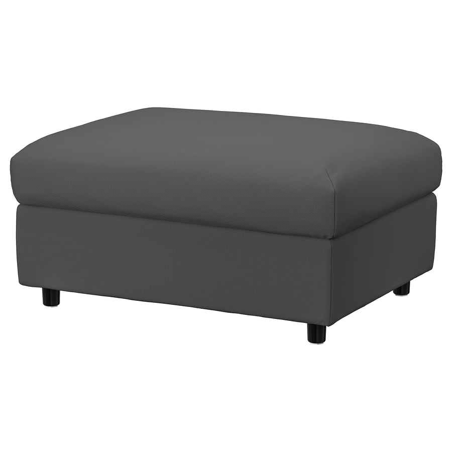 VIMLE Footstool with storage - Hallarp Grey