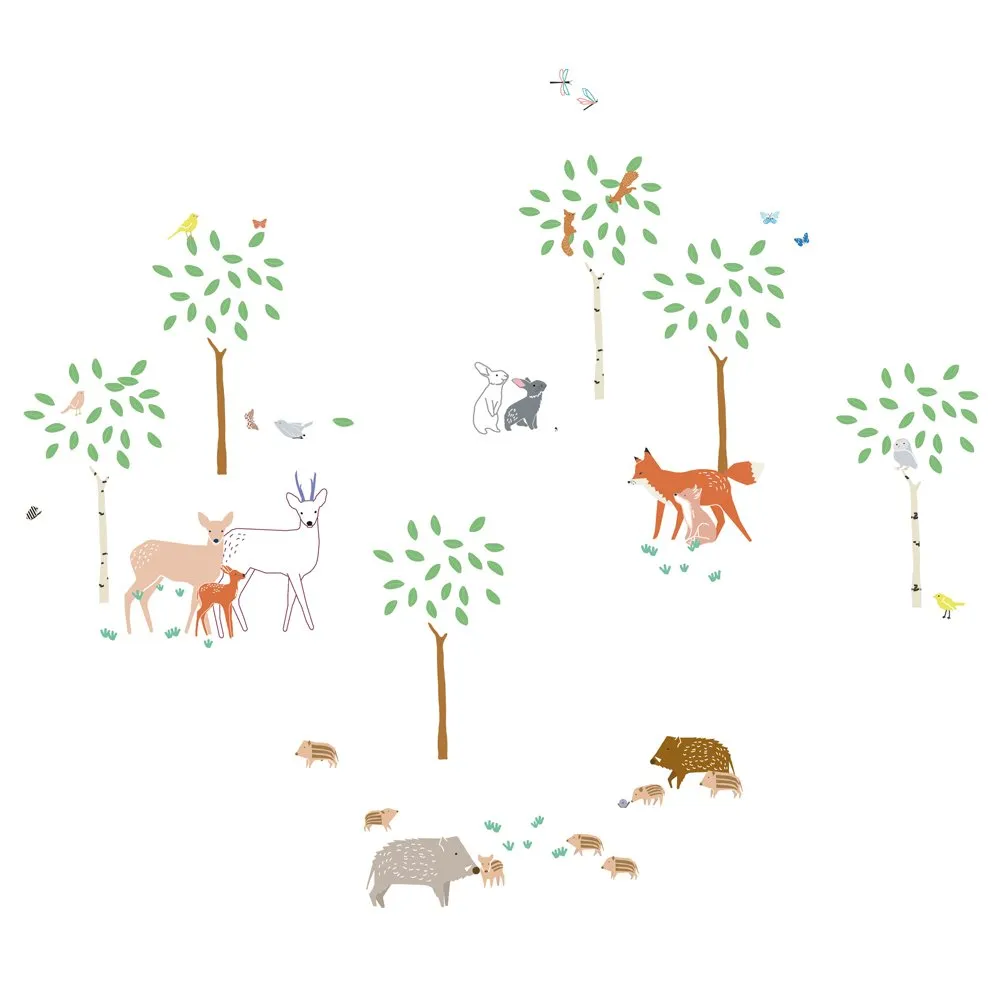 MIMI'lou - Walk In The Forest Sticker - Multicoloured