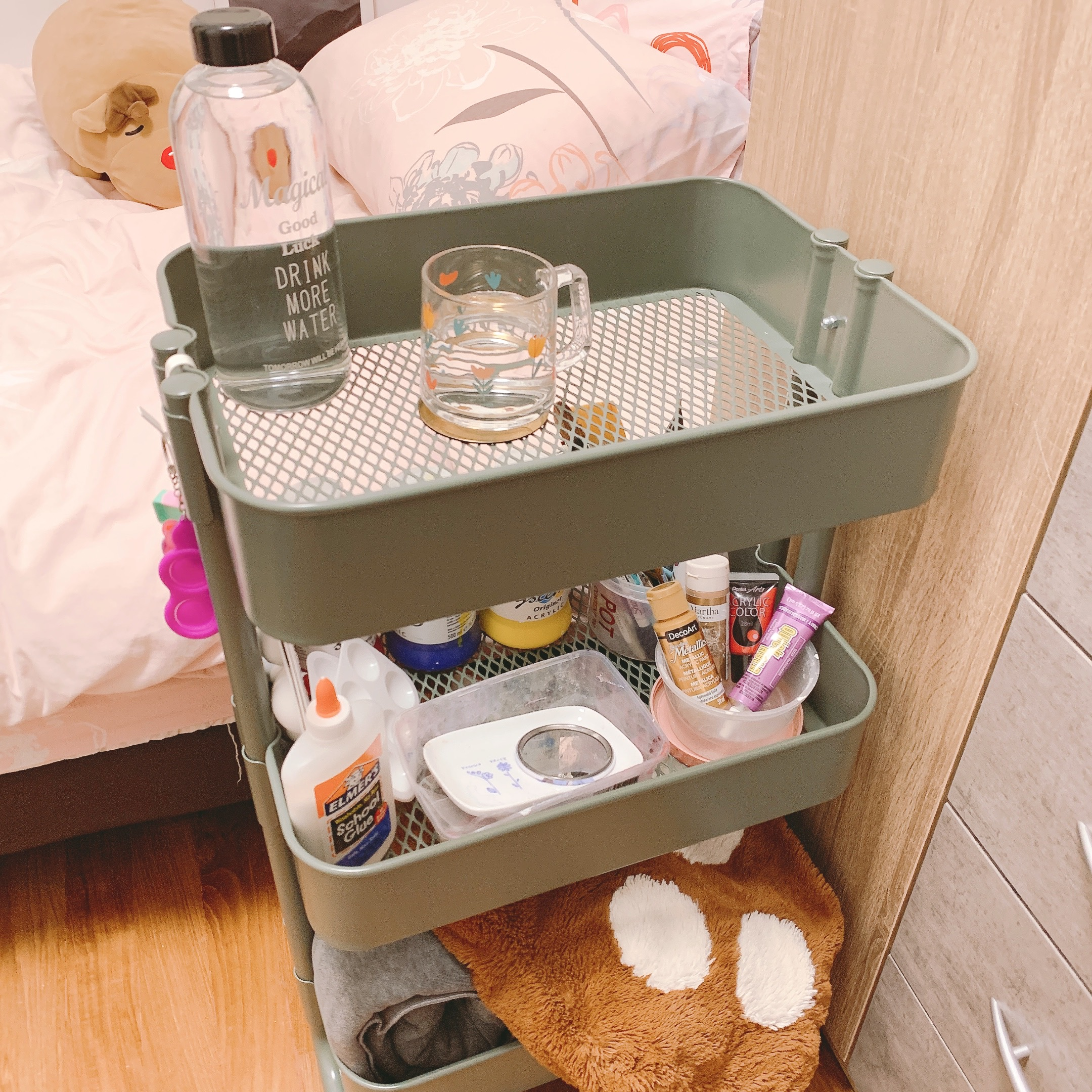K-pop, Anime, Harry Potter - The Room that Has It All - bedside station, skincare tools, makeup essentials, makeup remover