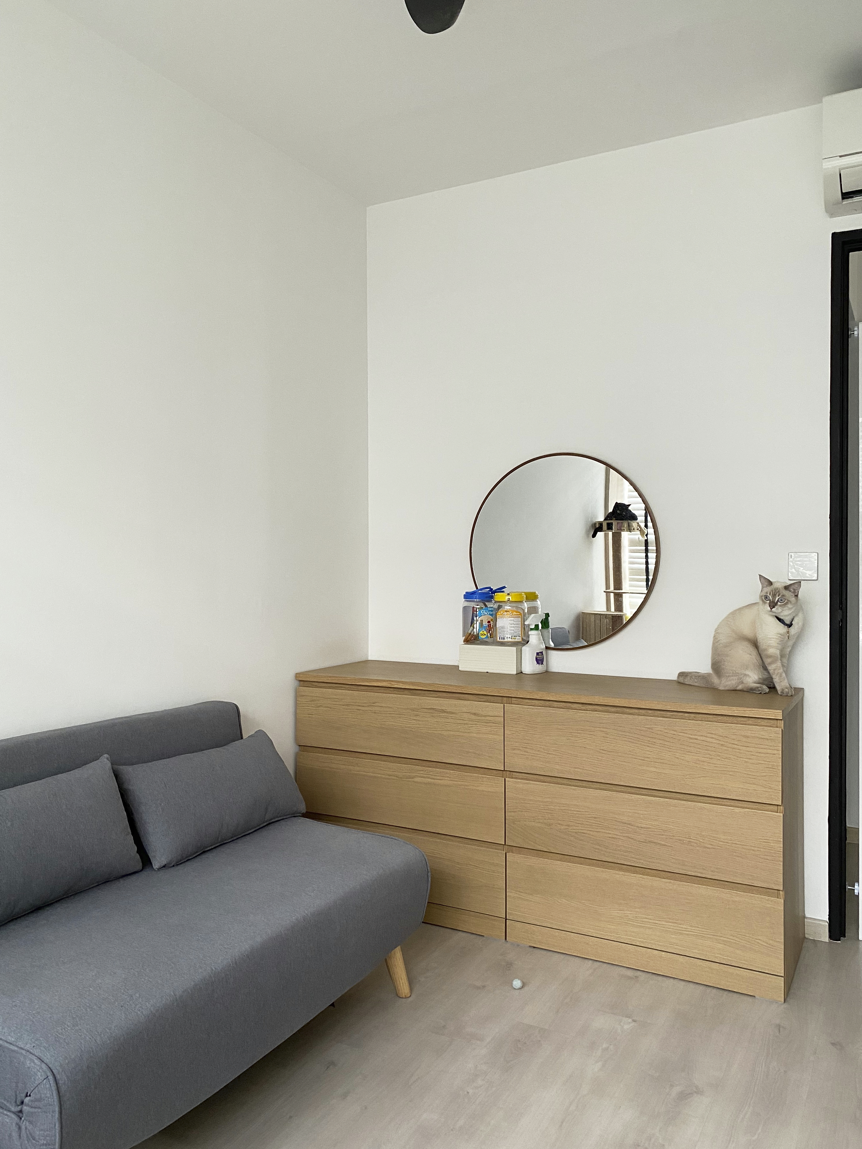 A Minimalist Apartment with an Urban Jungle