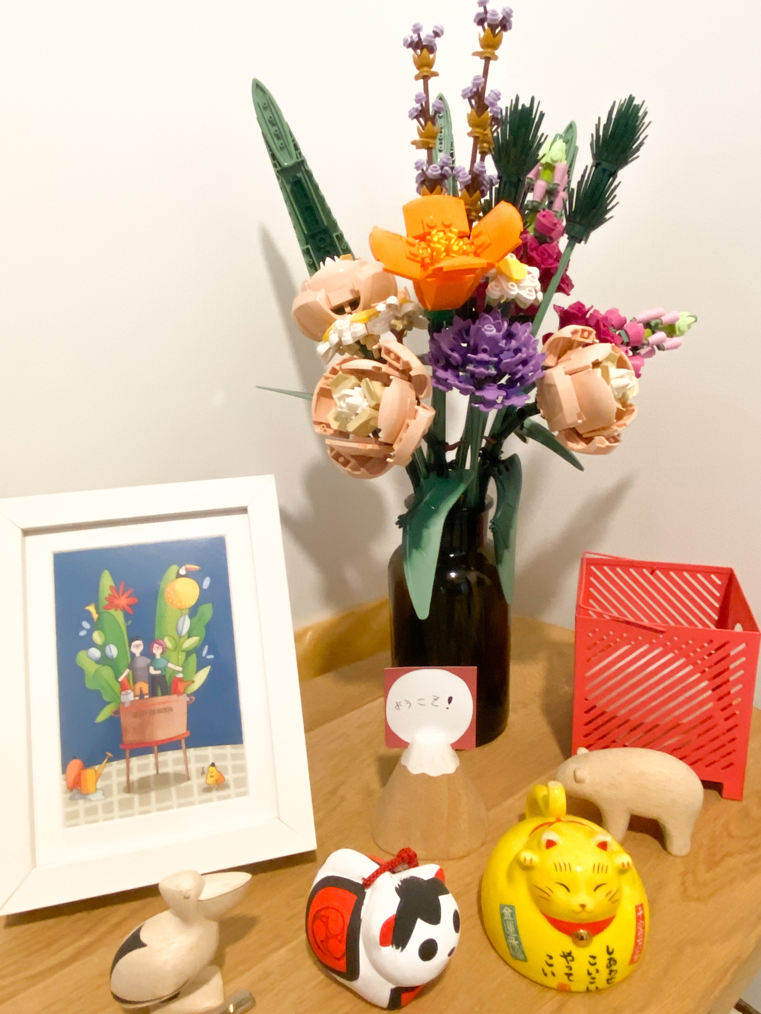 The Eccentricity of an Artistic Couple’s Apartment - vase with flowers, colorful flowers, artificial flowers, vase with