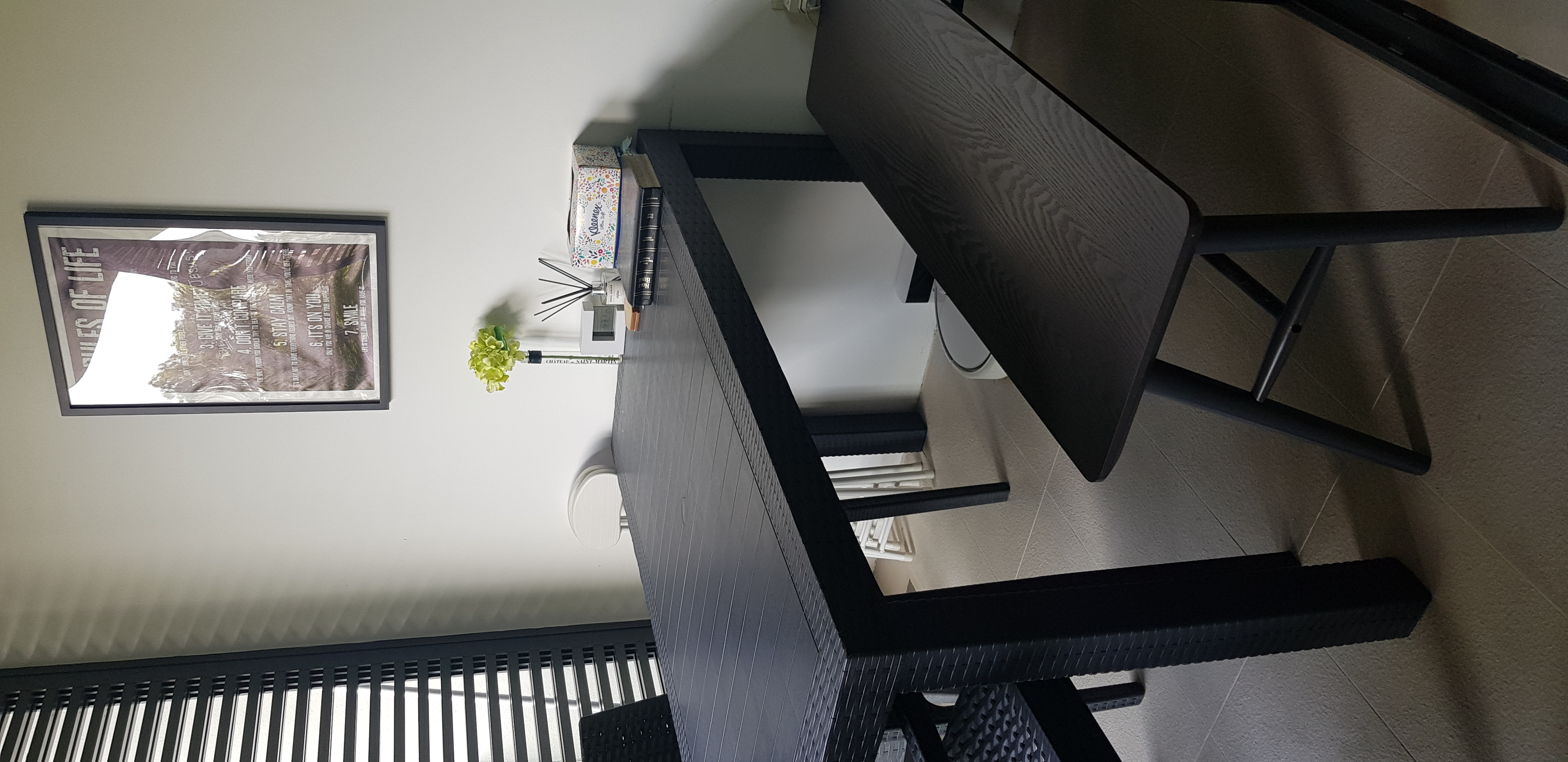 Customer home photo 5: Simplistic set-up with all that we need