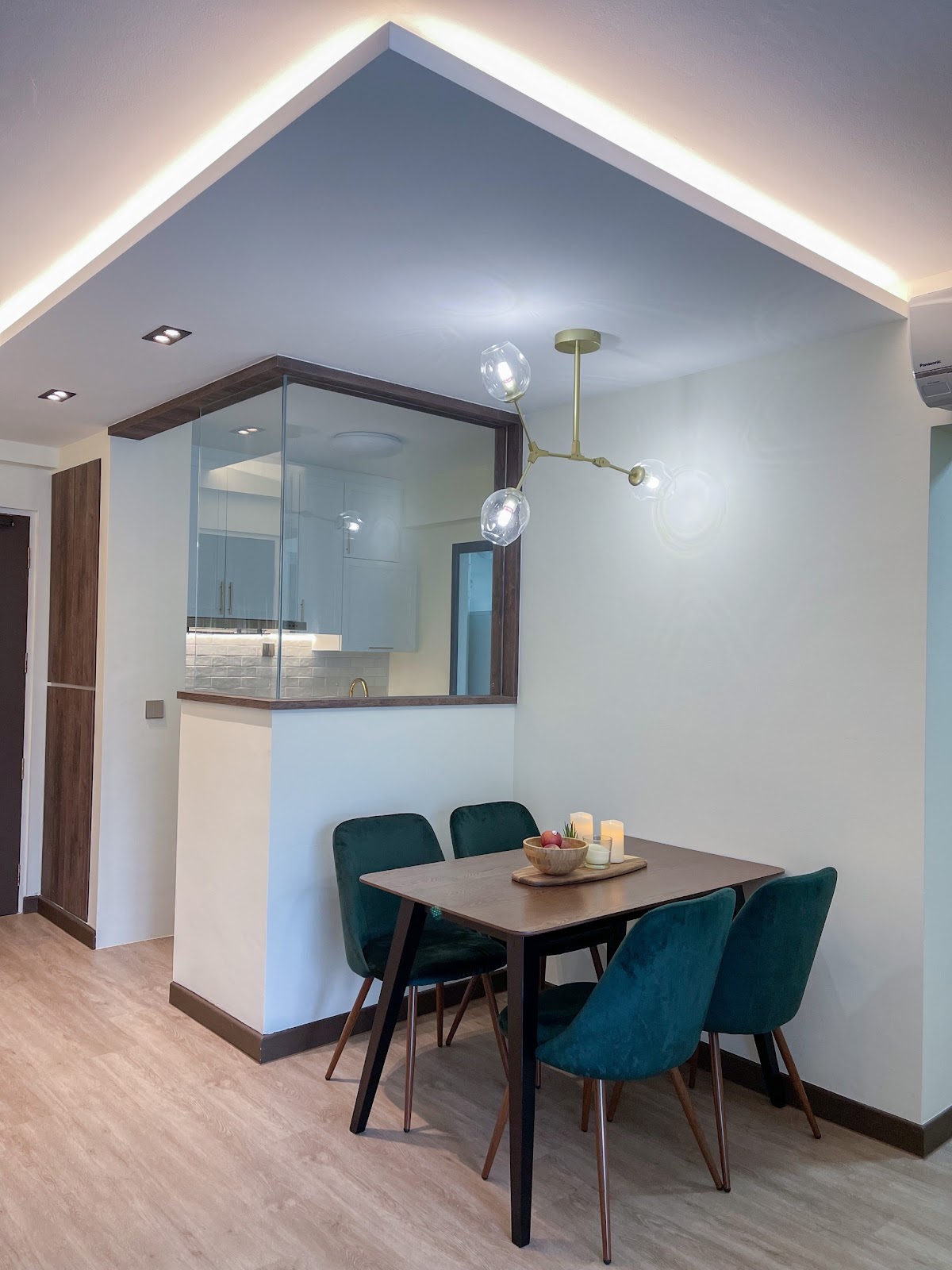 Modern Home for the Modern Interracial Couple - modern dining room, contemporary kitchen, minimalist design, sleek cabinetry