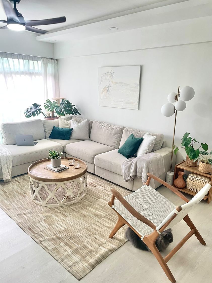 This home is the reflections of our likings - Lush, minimalist, cozy, modern, serene, natural, earthy, neutral, pastel