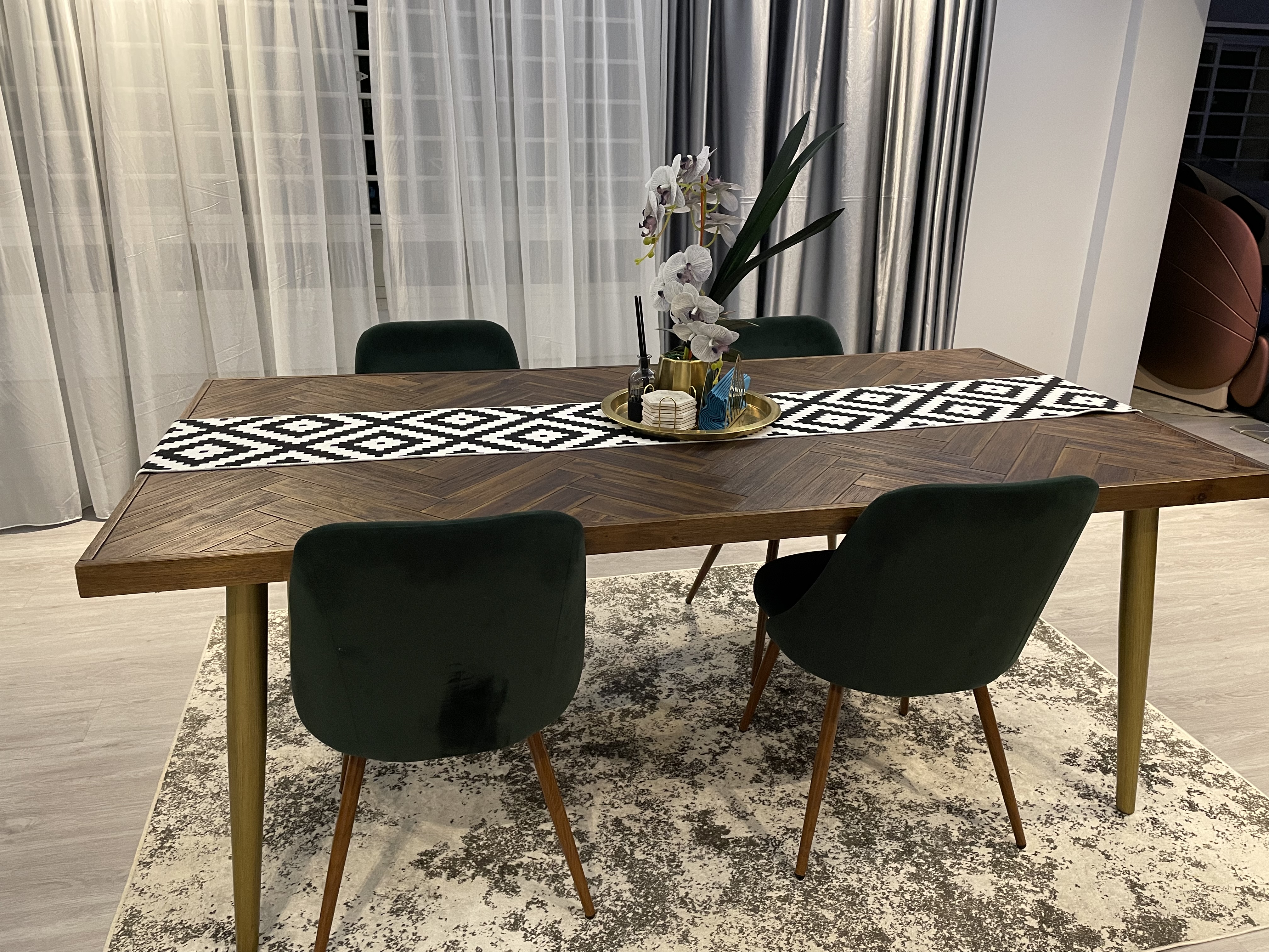 Customer home photo 5: Mid-century modern dining space