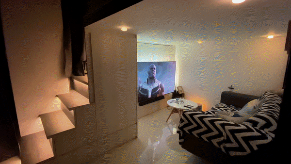 Our Smart Apartment That Might Be Smarter Than Us - Modern living room, cozy living room, contemporary living room