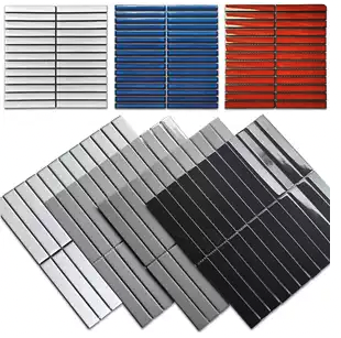 Nordic Strip Ceramic Mosaic Tiles
