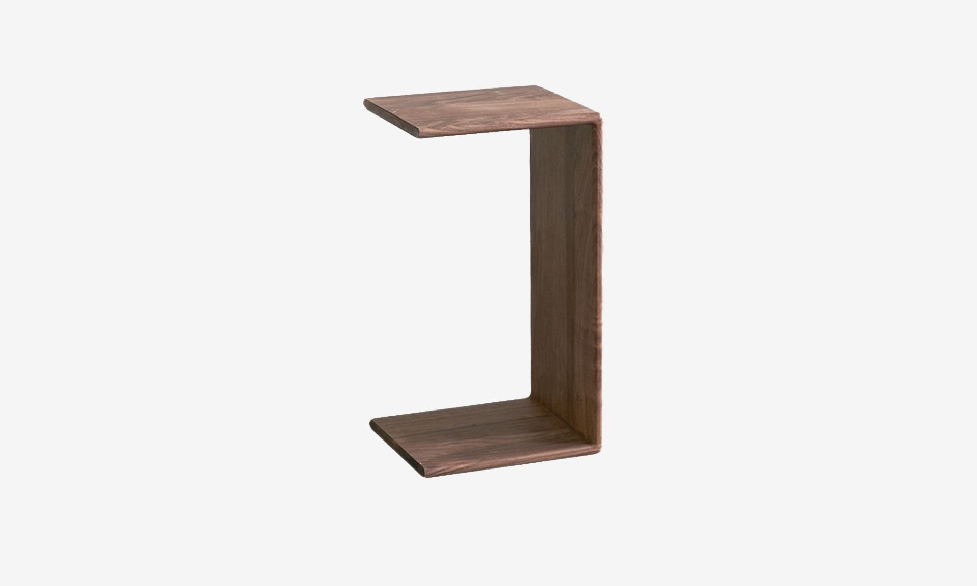 Preston C-shape End Table - Walnut