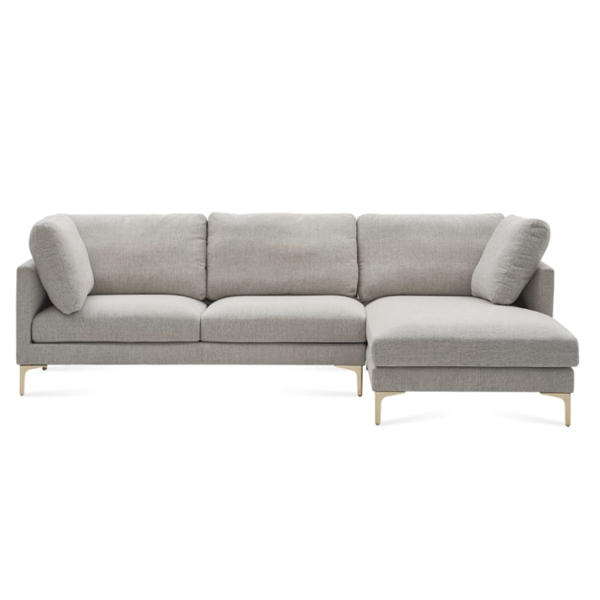 Adams Chaise Sectional Sofa - Pearl Beige