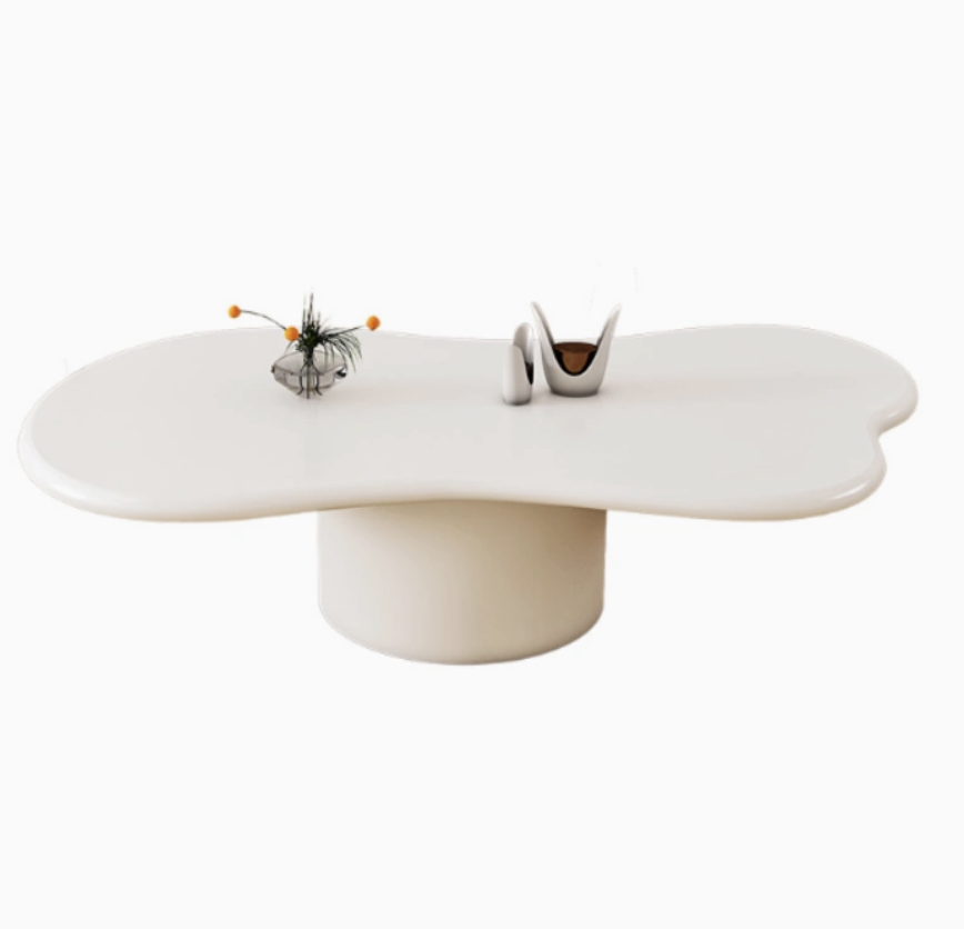 Irregular Shaped Solid Wood Coffee Table