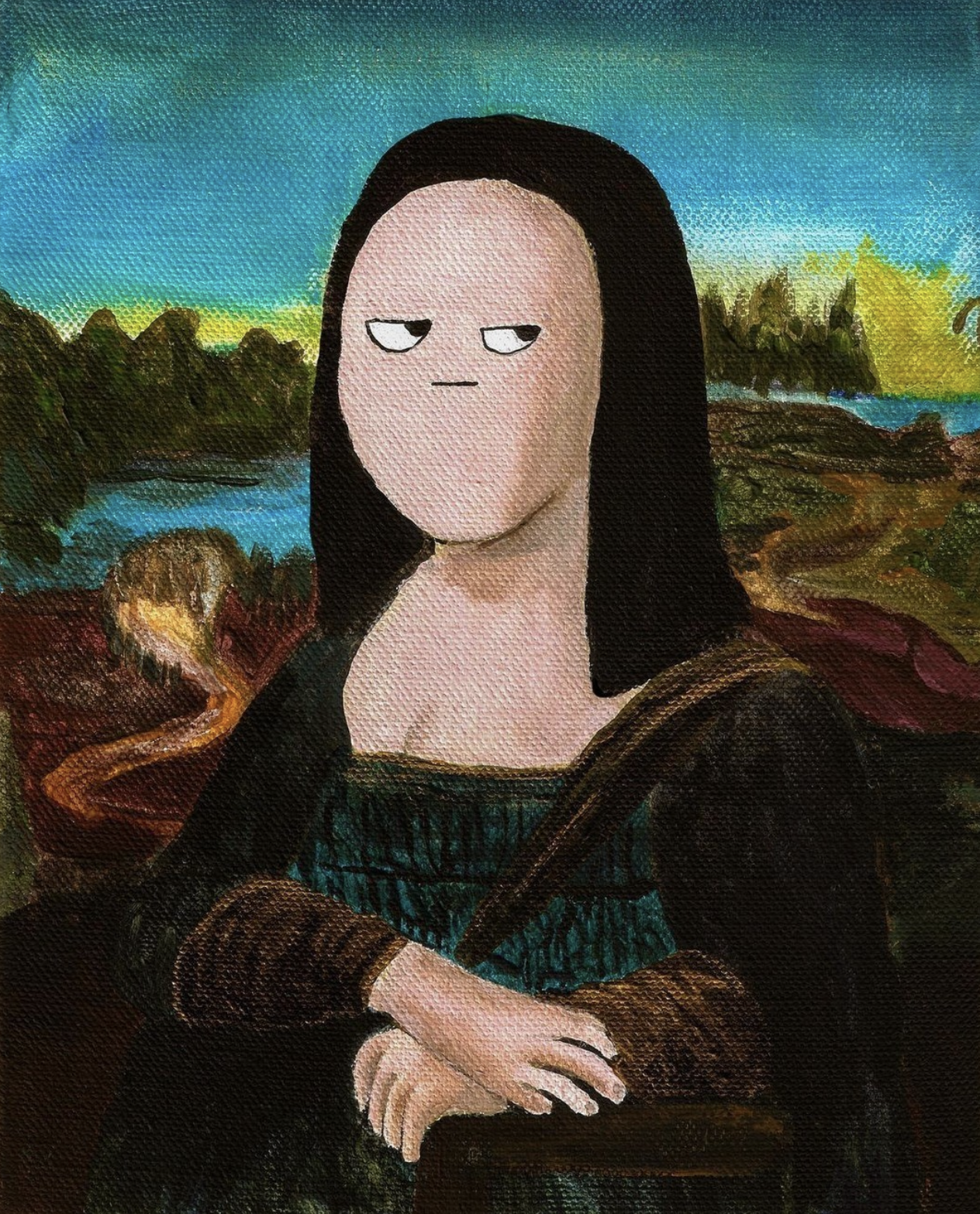 Meme Lisa Art Print