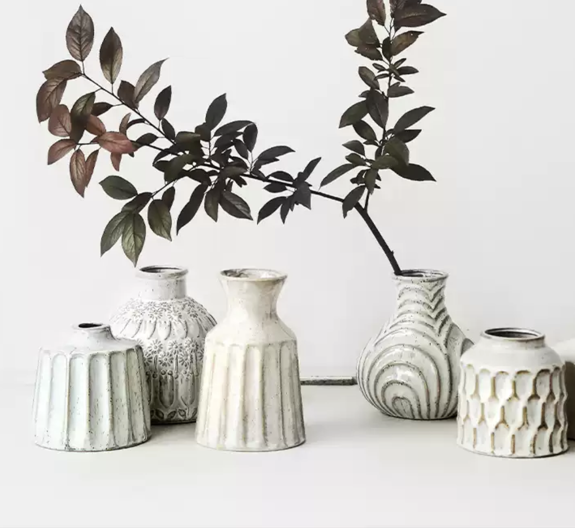 Embossed Porcelain Vase