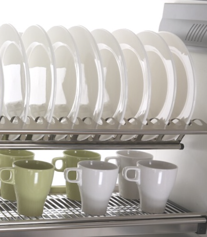 Duo Tier Dish Rack, Stainless Steel