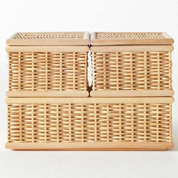 Stackable Buri Basket Rectanglular, 37*26cm