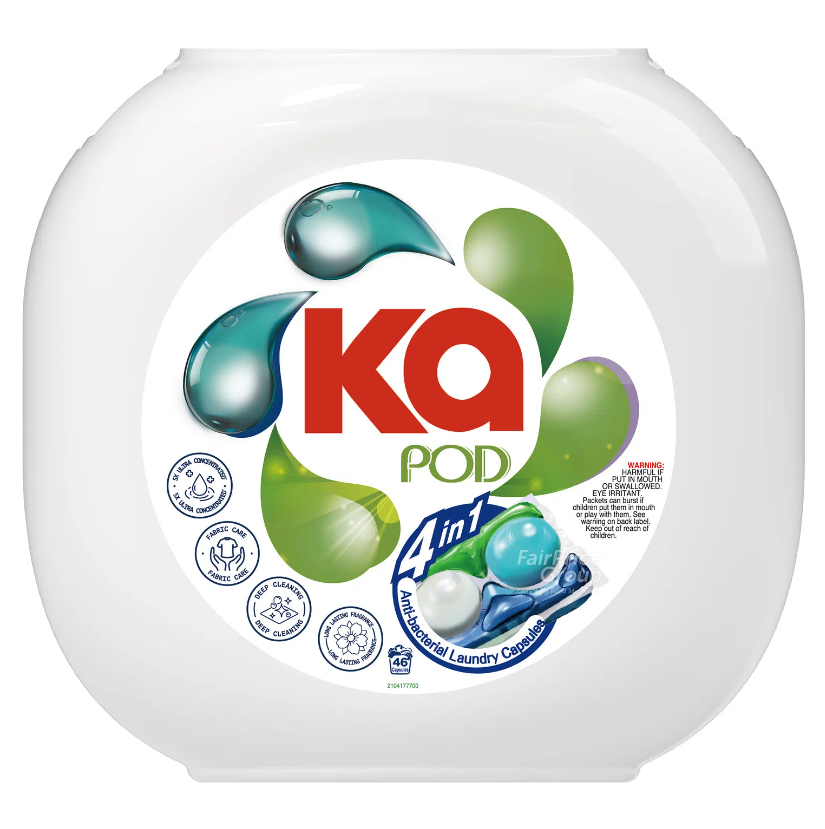 KA 4 In 1 Laundry Capsules Detergent Antibacterial 