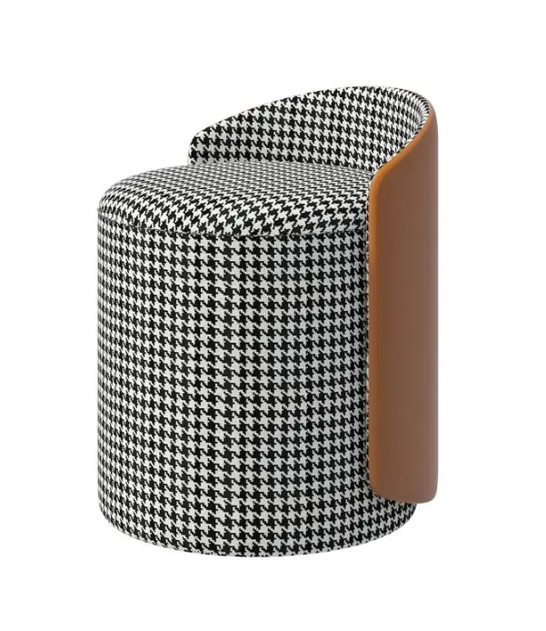 Checkered Vanity Stool