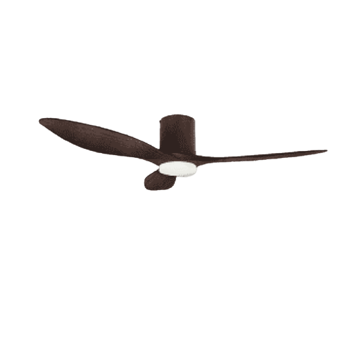 Alaska Bay DC Ceiling Fan, 52", Without LED Light - Black Dark Walnut