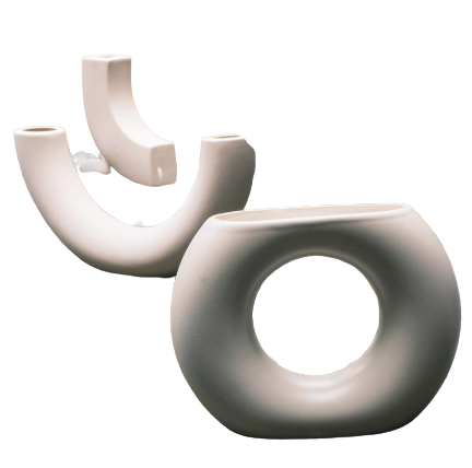 Silhouette Donut Vase