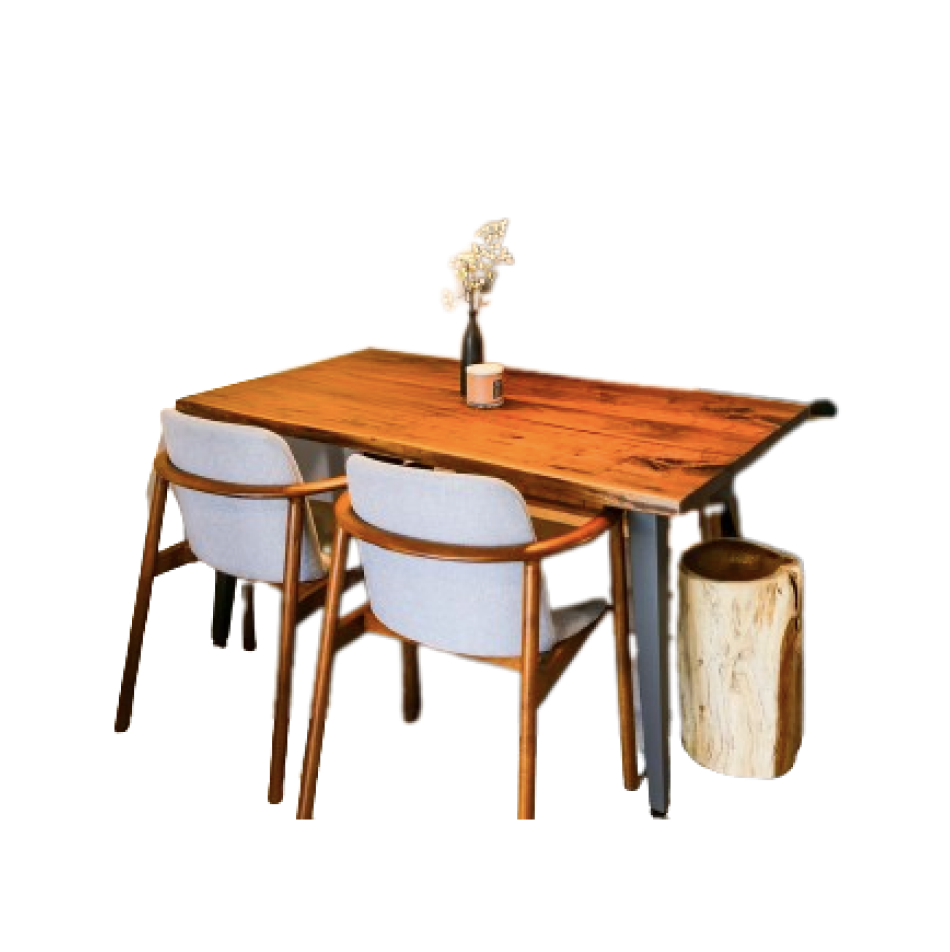 Solid Wood Slab Dining Table - American Black Walnut