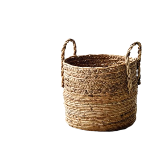 Natural Woven Banana Leaf Baskets, Medium