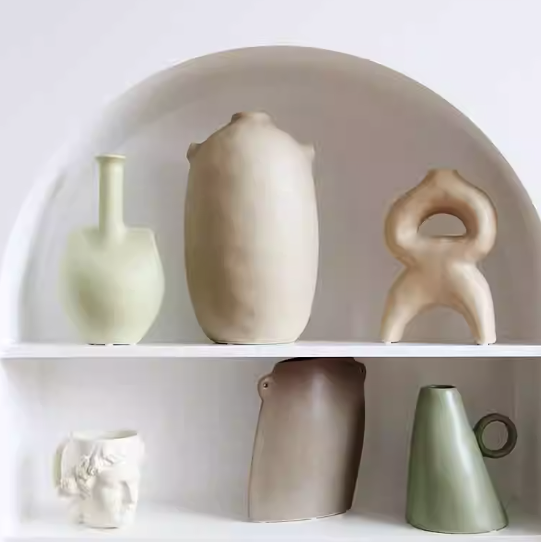Wabi-sabi Morandi Ceramic Vase