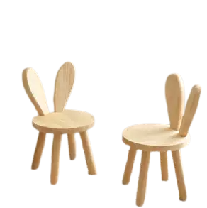 Solid Wood Kids Bunny Chair