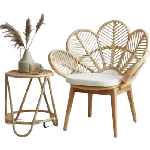 Rattan Flower Chair