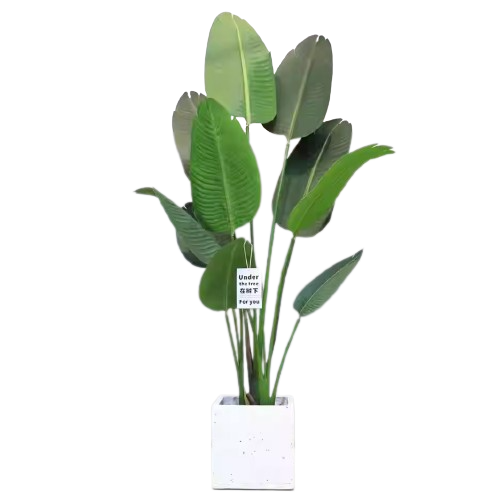 Faux Plant with Vase