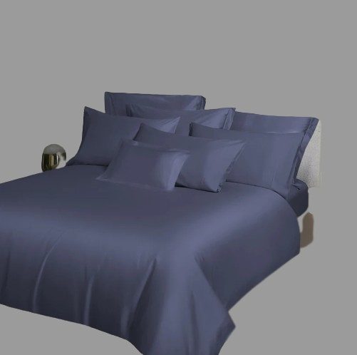 Gold Dark Blue Fitted Sheet Set 
