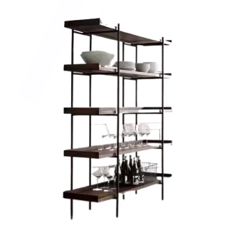 Retro Solid Wood Bookshelf