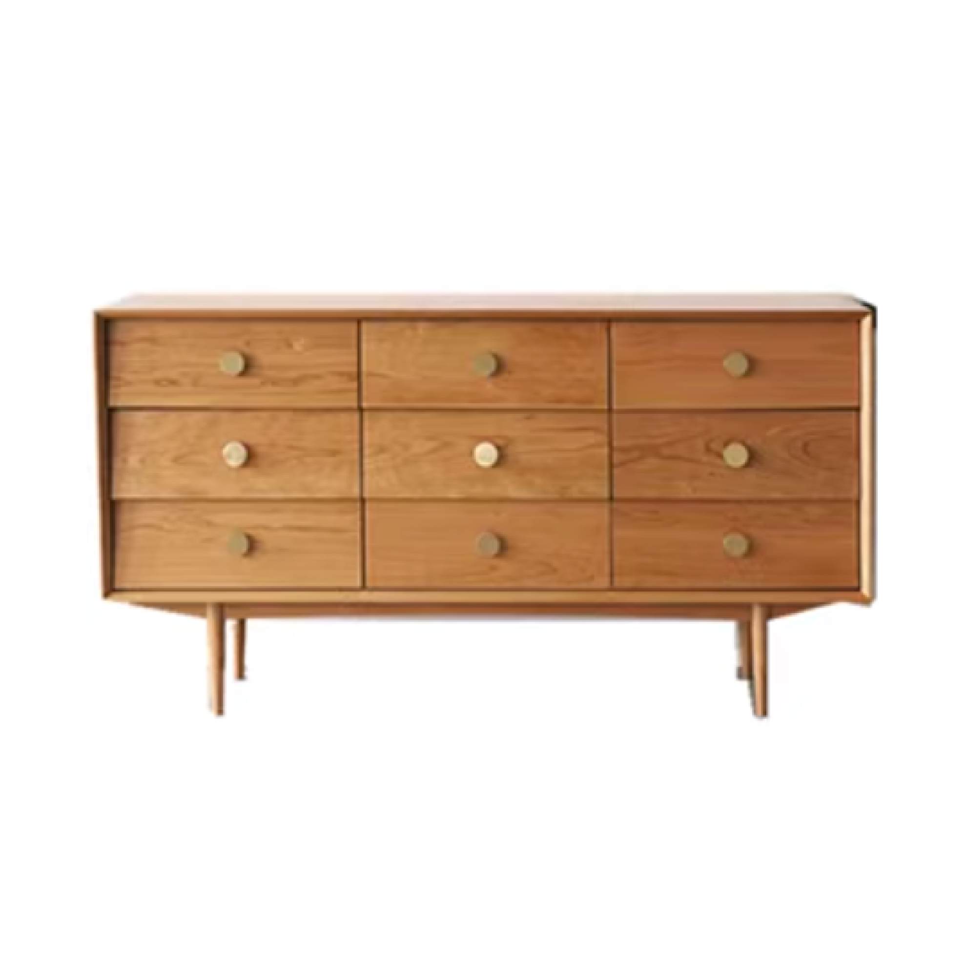 Nordic Nine-Drawer Wood Cabinet 