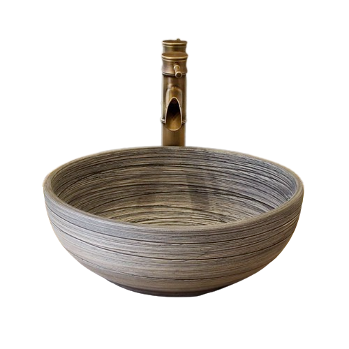 Retro European Ceramic Art Counter Wash Basin 