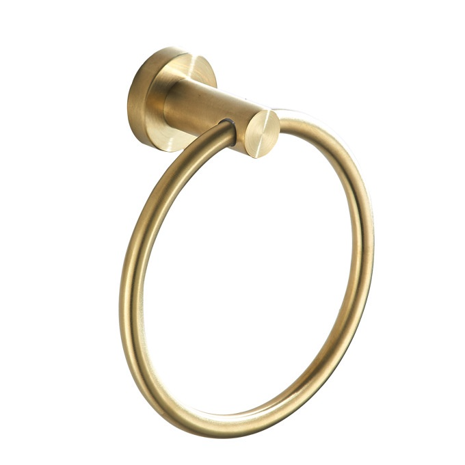 Gold Brushed Towel Ring