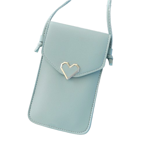 Heart-Shaped Crossbody Phone Pouch 
