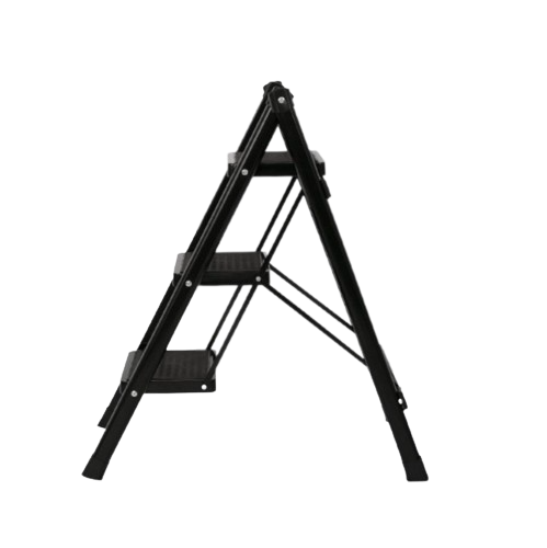 Jet Black Step Ladder 