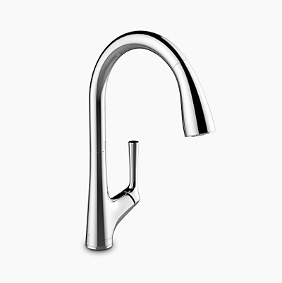 Malleco Touchless Kitchen Faucet with Pull-down Spout, K-77748T-4-CP 