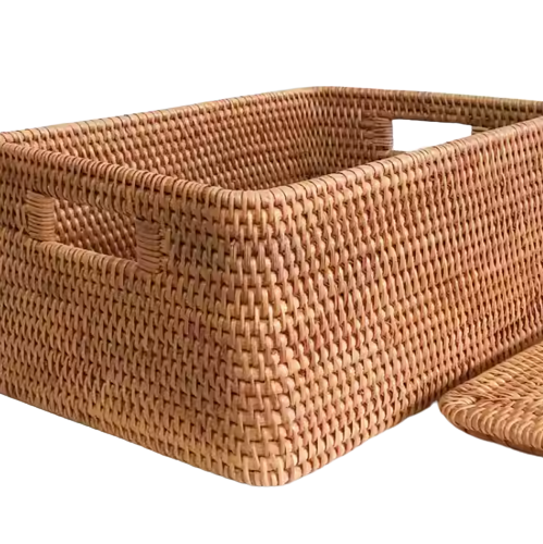 Vietnamese Rattan Storage Basket