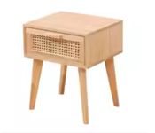 Nordic Wood Bedside Table 