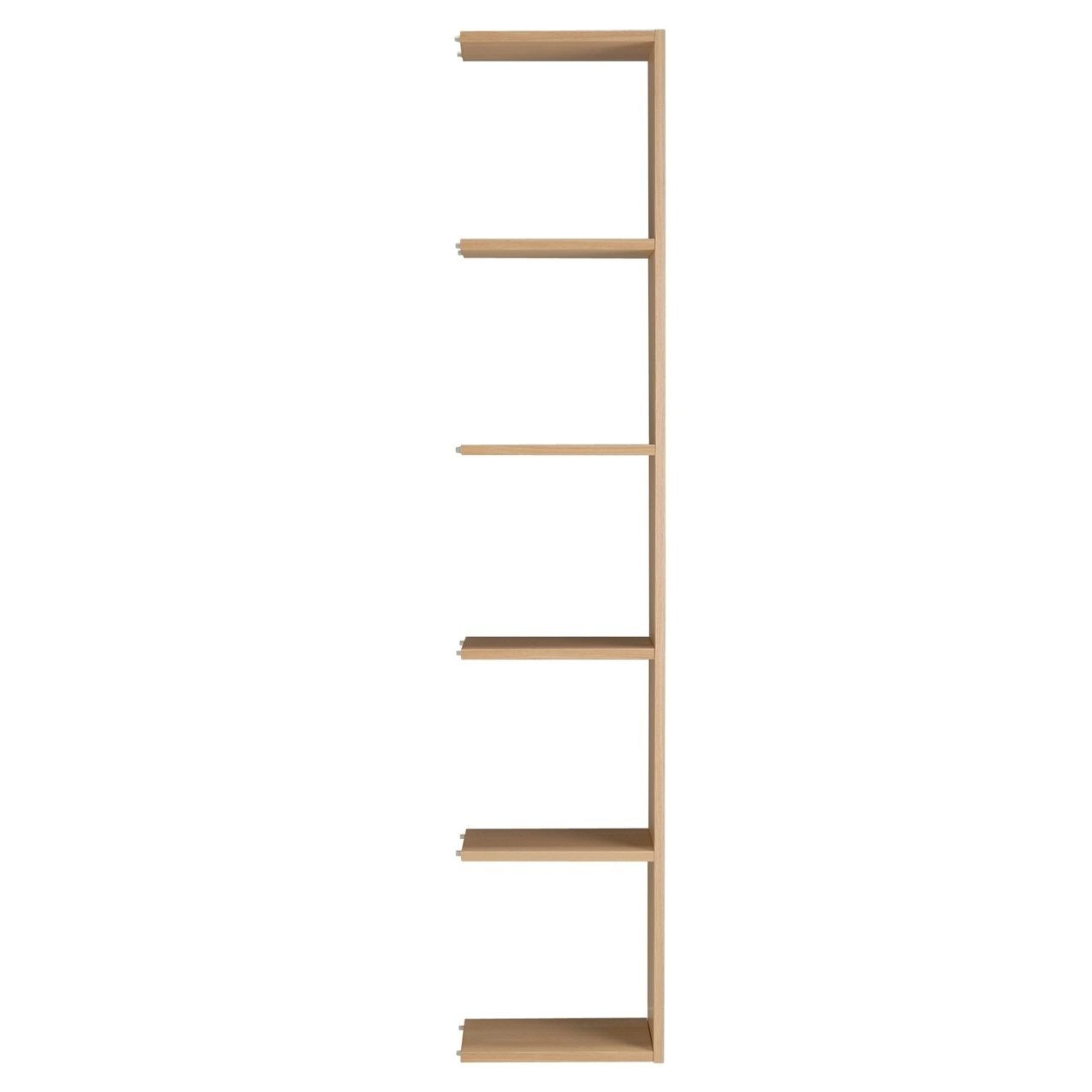Stacking Shelves / Additional/ 5 Shelves/ 40*28.5*200cm, Oak