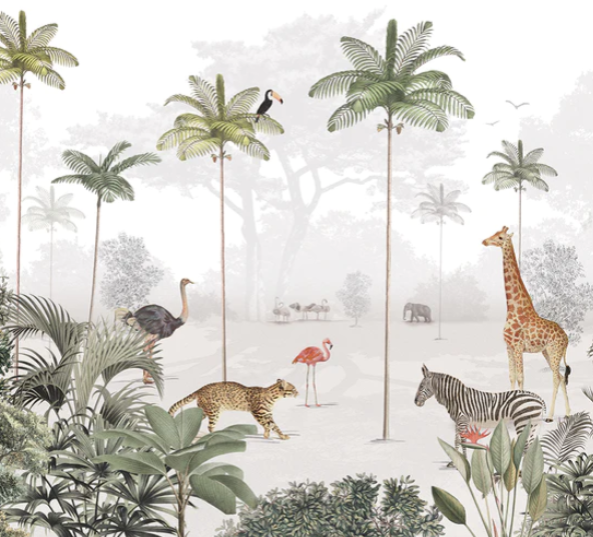 Animal Paradise Mural Wallpaper