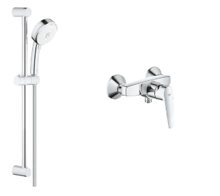 Tempesta Cosmopolitan 100 Shower Rail Set