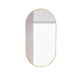 Oval Wall-Mounted Bathroom Mirror
