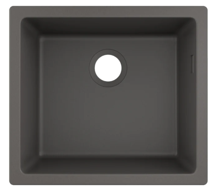 Granite Undermount Sink 450, 43431290, 448 x 398 mm - Stone Grey 