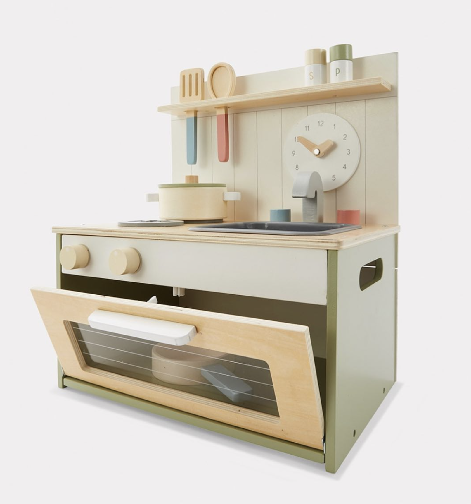 FSC Wooden Tabletop Oven with Accessories