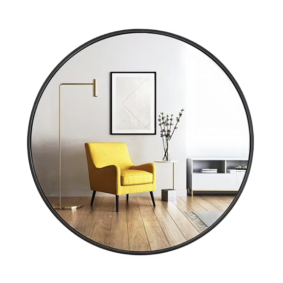 Round Mirror - Black Rim
