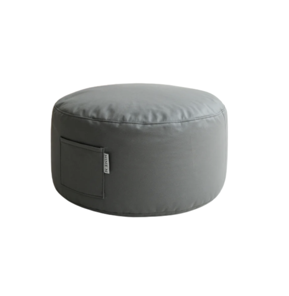 Kesseki Pouf in Technology Fabric - Grey