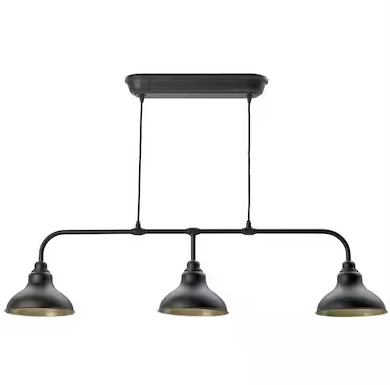 AGUNNARYD Pendant Lamp With 3 Lamps, Black