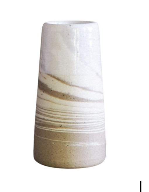 Cone Vase in Mixed Swirl